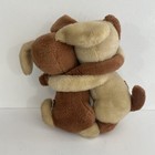 Vintage 1976 R Dakin Hugging Puppies Dogs Plush Stuffed Animal Sleeping