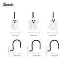 Ghost Shower Curtain Hooks  Home Decorative Shower Curtain Rings For Bathroom
