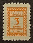 Travelstamps  1941 Croatia Luxury Tax Stamps - 3 Kune - Mint Mnh Og