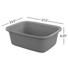 Doryh 18 Quart Dish Pans  Grey  3 Packs