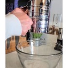 Stainless Steel 3 Cup Hand-crank Flour Sifter With Beechwood Handle