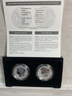 2023 Morgan And Peace Silver Dollar Two-coin Reverse Proof Set Us Mint Box   Coa
