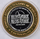 Las Vegas Nv New York New York Babe Ruth Millennium Silver Casino Gaming Token 
