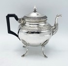 Empire Style Silver Bachelor Teapot 19th Century Continental