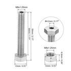 Patikil M8x50mm Hollow Hexagon Screw Set  304 Stainless Steel  4 Pieces