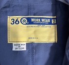 New Work Wear Corp Coveralls Jumpsuit Mens 36 Blue Zip Front Made In Usa