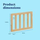 Graco Storkcraft Toddler Safety Guardrail With Slats  natural 