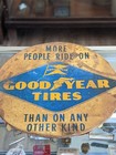    rare    Original 17  Goodyear Tire Insert Display Advertising Metal Sign