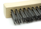 Wire Scratch Brush With Curved Handle - Carbon Steel - 12 Pack