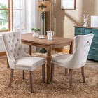 Dining Chairs Set Of 2 Velvet Upholstered Kitchen Dining Chair W  Wood Legs