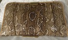 Ronora Vintage Rare Snakeskin Bag W leather Trim  large made In Argentina