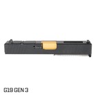 Complete Slide For Glock 19 Gen 3 - Pvd Gold Ported Barrel - Rmr Optic Ready