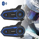 2x1000m Wireless Interphone   Mic Motorcycle Bluetooth Headset Helmet Intercom
