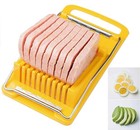 Meat Spam Slicer Egg Cutter Multi-purpose Kitchen Tool Rust-resistant Yellow