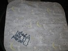 Handmade Burp Cloth Double Flannel  Made Proudly In Usa  With Local  Materials