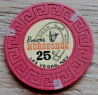   25 Las Vegas Horseshoe Club 1965 Casino Chip