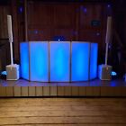 4 Panel White And Silver Plexiglass Dj Facade   Dj Frontboard   Dj Equipment