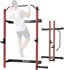Foldable Wall-mounted Squat Rack 1000lbs Capacity Power Rack With Pull-up Bar