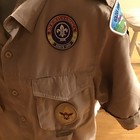 Vintage Official Boy Scouts Of America Executive Shirt W  Patches Mens Sz  S