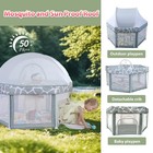 Babyalwin Foldable Baby Playpen  50 X 50 49 6     23 59 Inch  Grey Plus