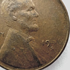 1946 S Lincoln Wheat Cent Mint Error - Struck Through Grease - Us 1c Penny Coin
