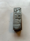 Santa Clause Looking In Mirror Antique Printer s Block Letterpress Metal On Wood