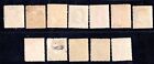 Us 1890-1893 Scott  219-229 Complete Set Of 12  All Designs Clear Of Perfs