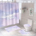 Bath Mat Cinnamoroll Carpet Bathroom Toilet Lid Rug Shower Curtain Non-slip Foot