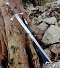 Sword  Black Handle Scabbard Cosplay - Battle Ready Sword 104-cm Stainlees Steel