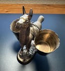 Vintage Peruvian  925 Sterling Silver Llama Miniature     446g     Dual Cup Design