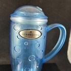 2003 Starbucks Barista Coffee Blue Rocket Hard Plastic Coffee Mug Cup Tumbler