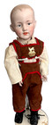 Antique Reproduction 14  Gebruder Heubach Character Boy In Body By Seeley
