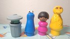 Fisher Price Sesame Street Lot Playhouse All Characters   Some Furniture