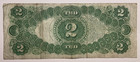 1917  2 Two Dollar Legal Tender Red Seal Large Size Note   Higher Middle Grade