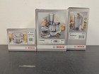 Bosch 3pc Bundle  Universal Mixer  Plastic Mixer Attachment  Citrus Press  New 
