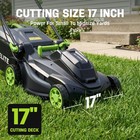 Steelite 42v  2x21v  17-inch Cordless Lawn Mower With 2x4 0 Ah Battery   Charger