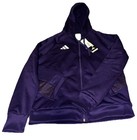 Addias Travel Zipper Hoodie In Purple Women s Size Small Bxa03