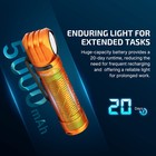 Olight Perun 3 Headlamp Rechargeable 3000 Lumens White Light   Red Light-orange