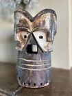 African Fang Four Face Helmet Mask Tribal Gabon Cameroon Vintage Carved Rare