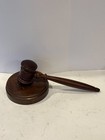 Wooden Gavel With Sounding Block Cool Judge Lawyer Courtroom Decor Great Sound 