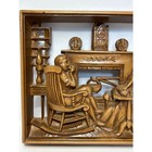 Vintage Burwood  at The Hearth  Wall Art Hanging Family Scene Decor 3d