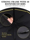 Upf 50  Uv Protection Compact Golf Umbrella 62 Inch Extra Large Oversize Double