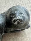 Vintage Inuit-carved Soapstone Seal Sculpture