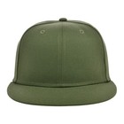 Blank Full Court W colored Under Visor Fitted Cap Olive black 7 5 8