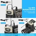 Uhf Wireless Lavalier Microphone Lapel Mic System For Canon Nikon Dslr Camera Dv