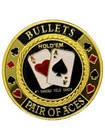 Bullets Pair Of Aces Poker Card Weight Guard Protector   Case   Pouch Usa Seller