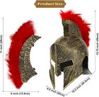 Medieval Roman Knight Helmet plastic Greek Spartan Gladiator Helmet Medieval Cos