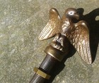 Antique Eagle Lamp Finial Cast Bronze 1920s