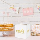 White Card Box Gift Card Box Holder Cardboard Card Box For Birthday Bridal      