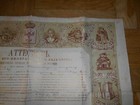 Odessa 1893 Document  Certificate City Craft Council For Woman To Work Tailor